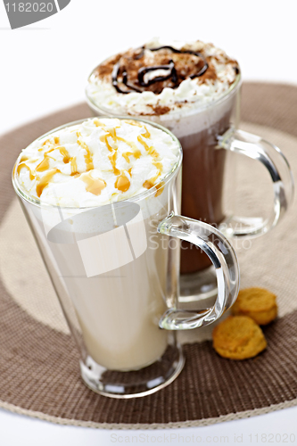 Image of Hot chocolate and coffee beverages