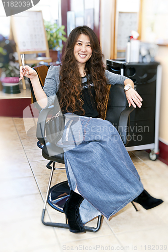 Image of Hair stylist in salon