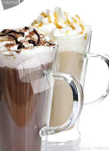 Image of Hot chocolate and coffee beverages