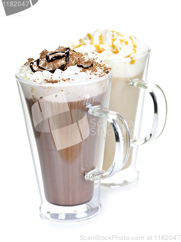 Image of Hot chocolate and coffee beverages