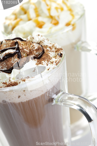 Image of Hot chocolate and coffee beverages