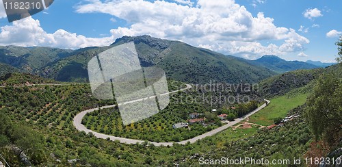Image of Green mountains in Andalusia
