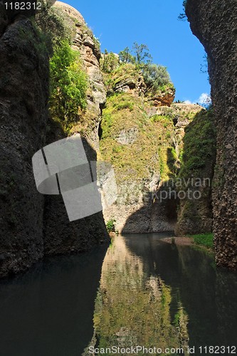 Image of Narrow river gorge