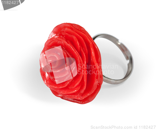 Image of Ring of red roses. The product of the plastic clay