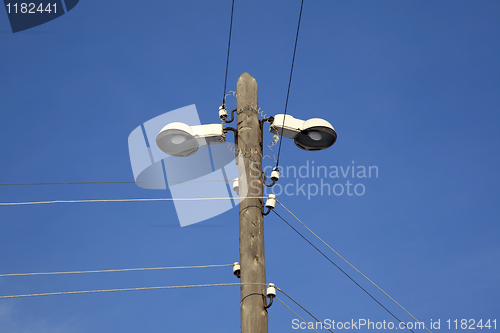 Image of Street lighting. Village