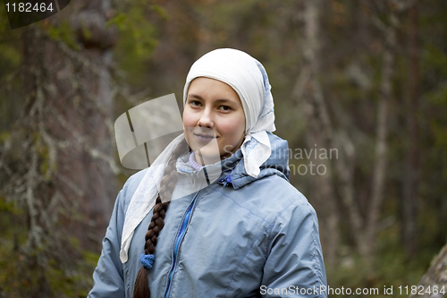 Image of girl with soiled blueberry lips