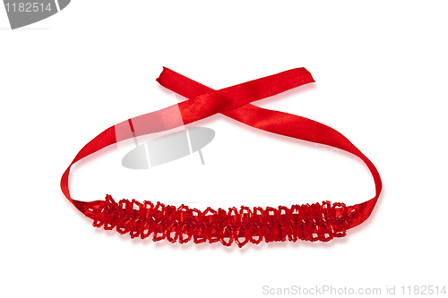 Image of Red beaded necklace