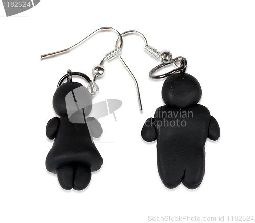 Image of Earrings in the shape of little people