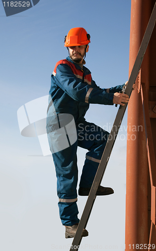 Image of Electric up on the ladder