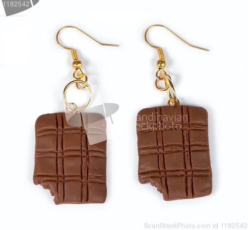 Image of Earrings in the form of chocolates