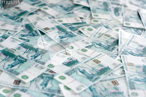 Image of russian money background