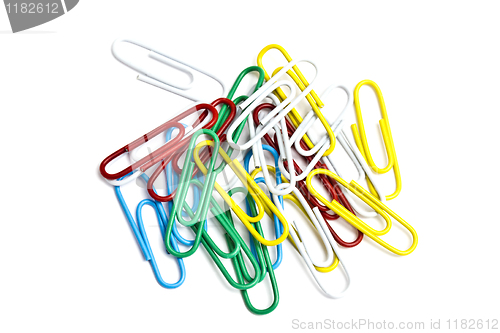 Image of Colorful paperclips