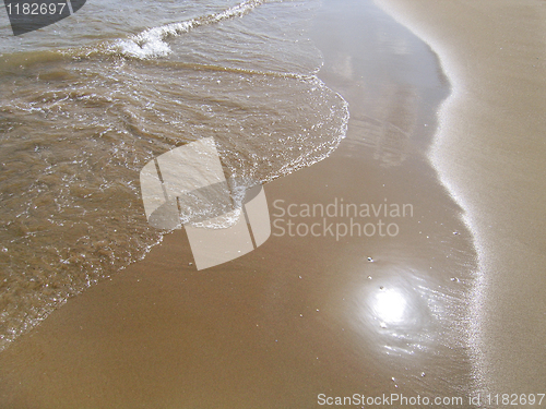 Image of wave on sand