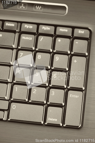 Image of laptop keyboard