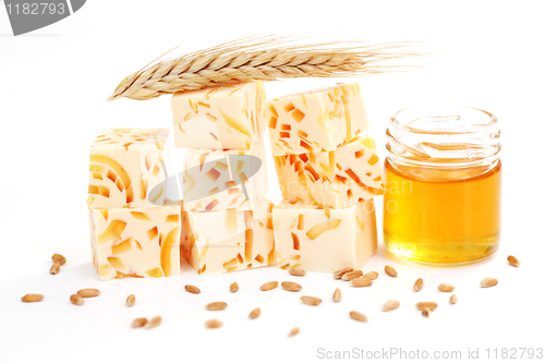 Image of wheat and honey soap