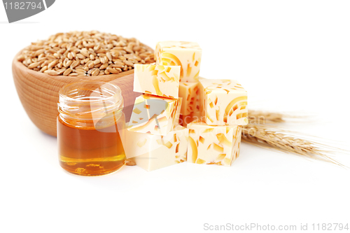 Image of wheat and honey soap