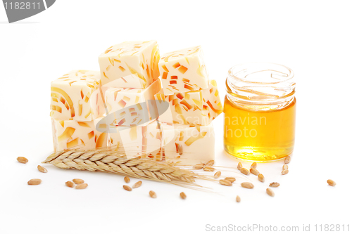Image of wheat and honey soap