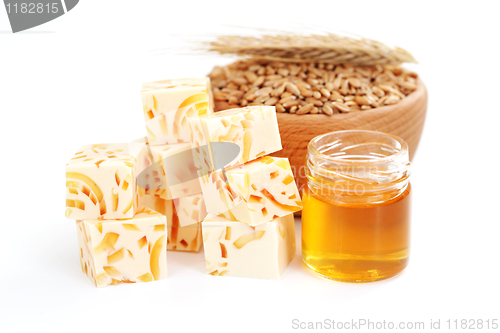 Image of wheat and honey soap