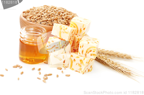 Image of wheat and honey soap