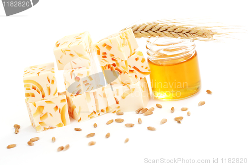 Image of wheat and honey soap