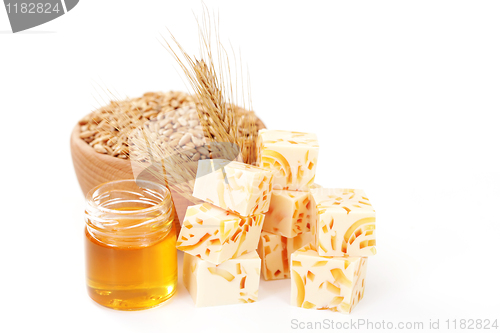 Image of wheat and honey soap