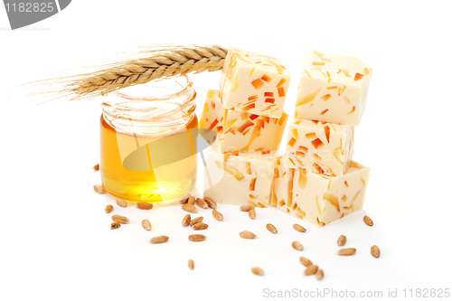 Image of wheat and honey soap