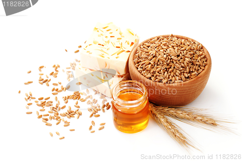 Image of wheat and honey soap
