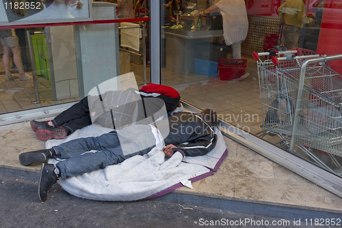 Image of Homeless men Paris