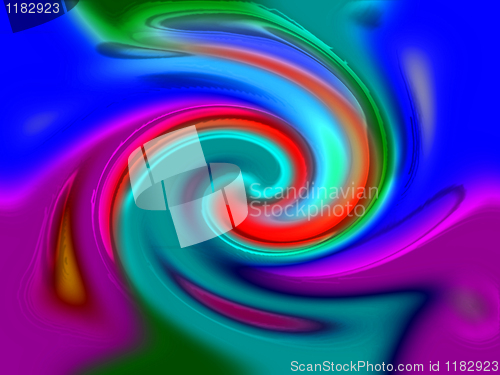 Image of abstract color twirl background 