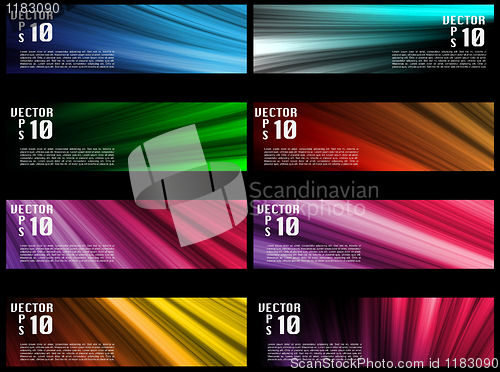 Image of Colorful Web Banners Backgrounds