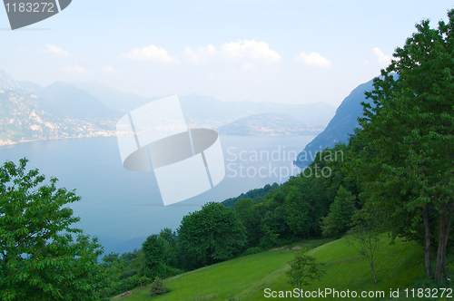 Image of Lake Iseo Italy Water view 