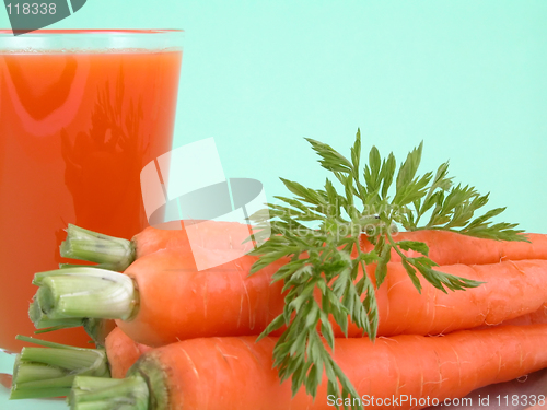 Image of natural carrot juice