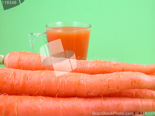 Image of natural carrot juice