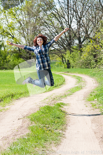 Image of woman in jump