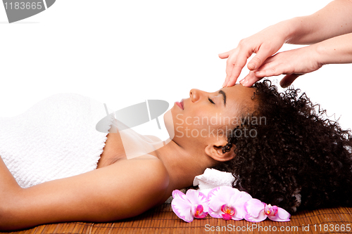 Image of Facial massage in beauty spa