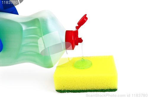 Image of Gel Dishwashing sponge