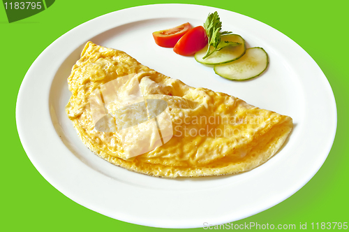 Image of Omelette on the dish