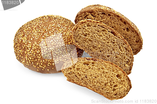 Image of Rye rolls with sesame seeds