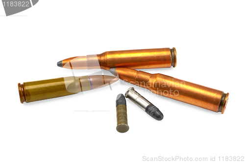 Image of Several ammunition for the automatic weapons and of small-bore r