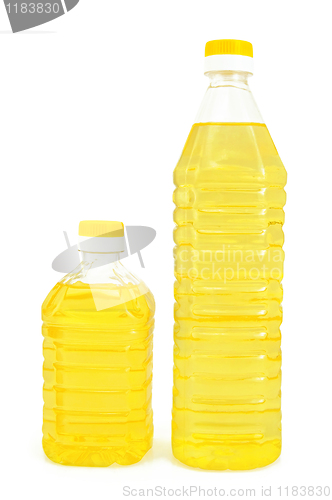 Image of Vegetable oil in two bottles