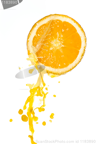 Image of orange juice splash