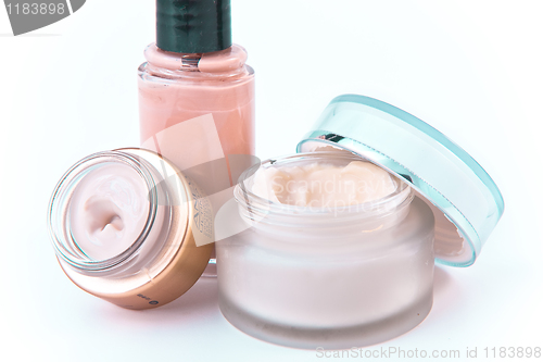 Image of creams and makeup