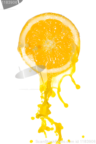 Image of orange juice splash