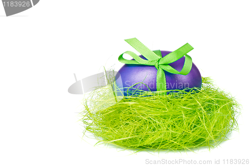 Image of easter egg in nest