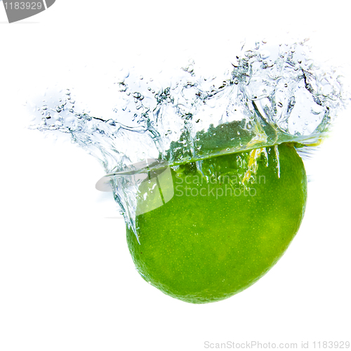Image of lime splashing
