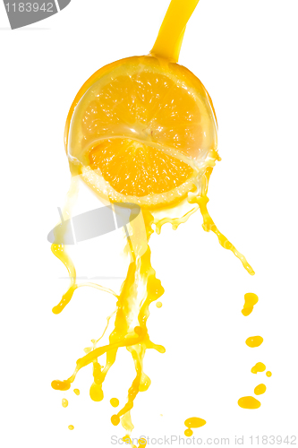 Image of orange juice splash