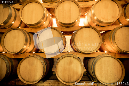 Image of wine barrels