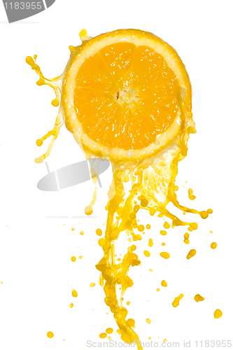 Image of orange juice splash