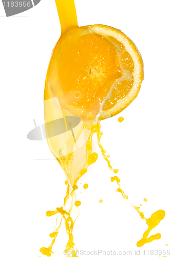 Image of orange juice splash