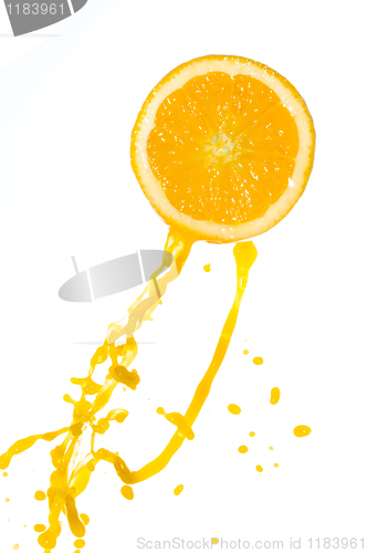 Image of orange juice splash